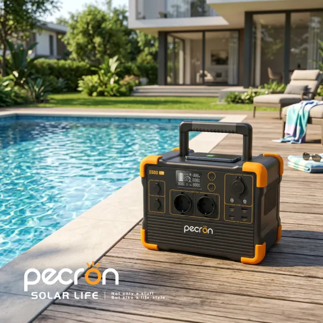 【Pecron】性能小鋼炮行動電站+收納袋 1200W/614Wh E600LFP 行動電源 車宿露營儲能 磷酸鐵鋰 防災備電