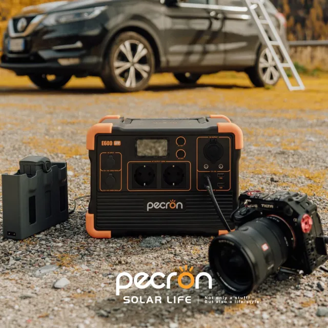 【Pecron】性能小鋼炮行動電站 1200W/614Wh E600LFP 行動電源 車宿露營儲能 大功率磷酸鐵鋰 防災備電