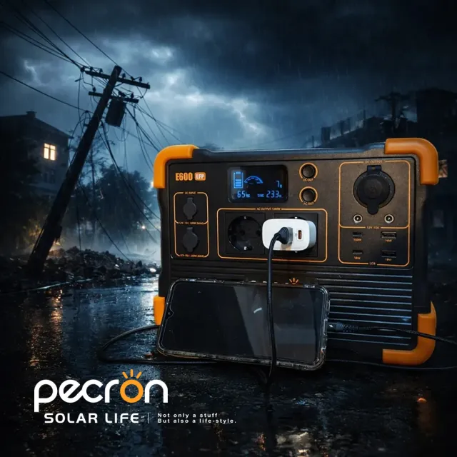 【Pecron】性能小鋼炮行動電站 1200W/614Wh E600LFP 行動電源 車宿露營儲能 大功率磷酸鐵鋰 防災備電