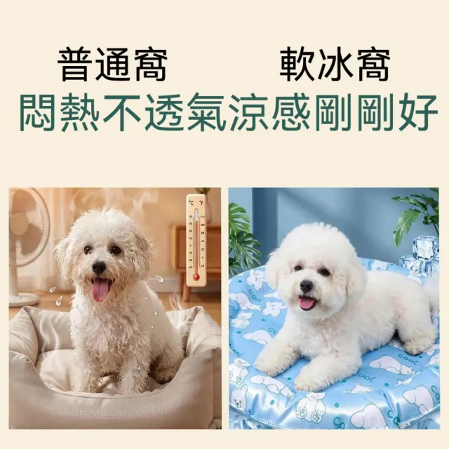 【匠俱】寵物冰窩60x60cm（夏季降溫貓咪冰墊 涼席狗窩 消暑睡墊凝膠 防水易清潔 睡覺用）