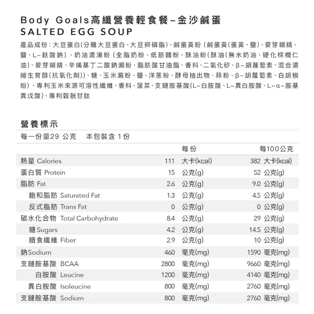【Body Goals】高纖營養輕食餐 綜合組 60入組 29-30G/包