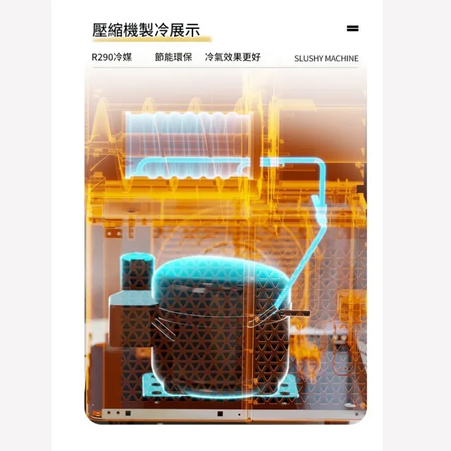 YOKA 優家廚電 全自動冰淇淋機（小型霜淇淋機 家用商用 一鍵自動製冰機 冰激淋機）