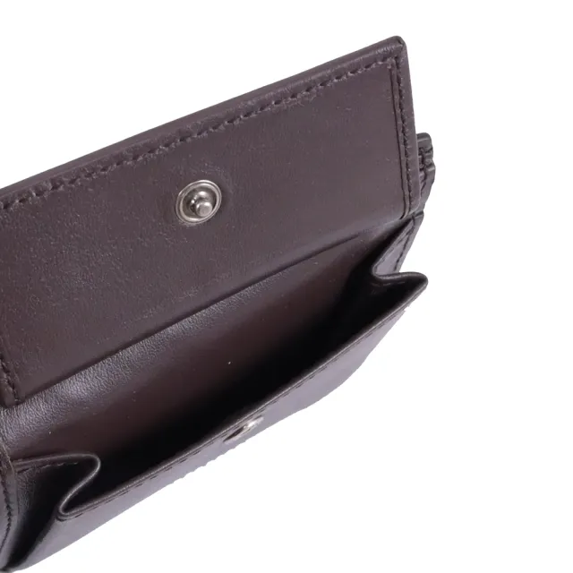 【GUCCI 古馳】Horsebit 經典馬銜扣雙層4卡對折零錢短夾(深棕)