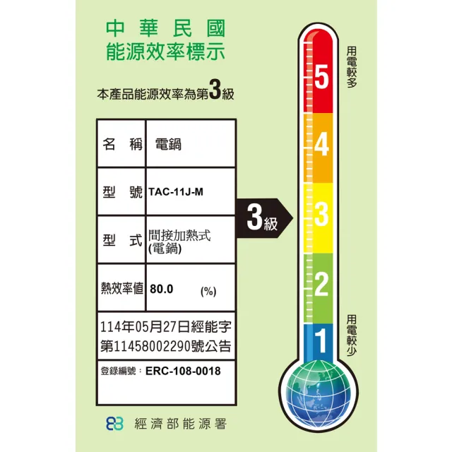 【TATUNG 大同】11人份 304全不鏽鋼電鍋/全配/贈手套(TAC-11J-MM)