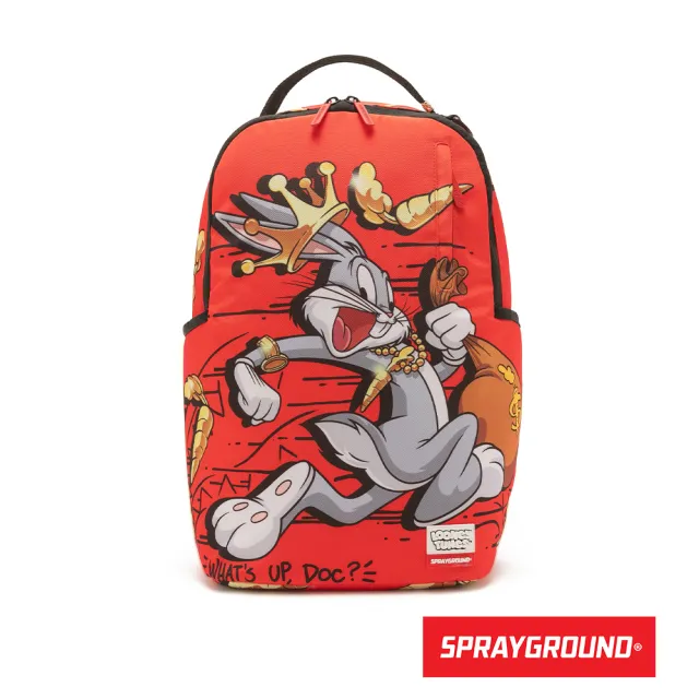 【SPRAYGROUND】樂一通紅兔快跑大容量後背包(紅色)