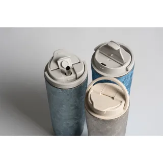 【Titanium 鈦造】純鈦跳跳杯 晶鈦系列-水嵐青 800ml (鈦保溫杯 保溫瓶 台灣鈦杯 鈦金屬 長效保溫 環保杯)