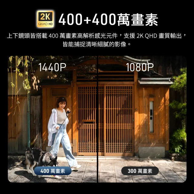 【FAMMIX 菲米斯】800萬雙鏡頭全彩無線戶外監視攝影機D4(全彩夜視/IP65防水/全景拍攝)
