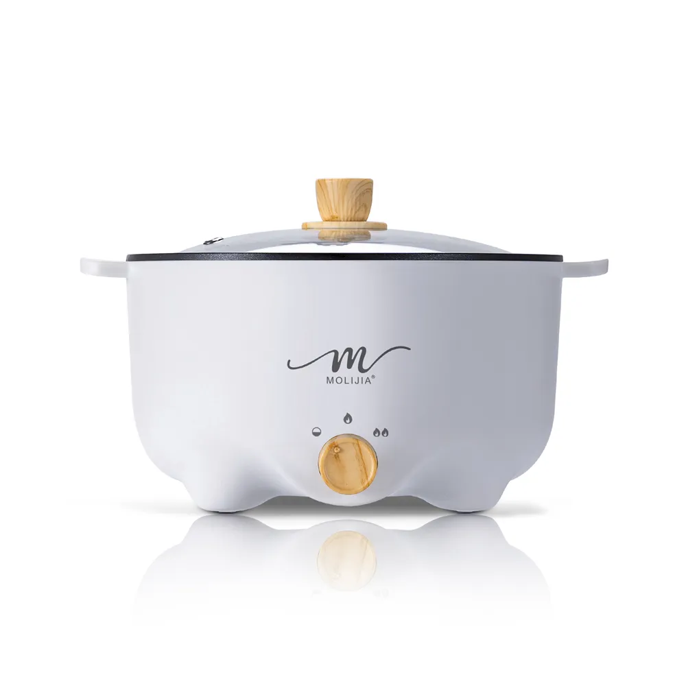 【MOLIJIA 魔力家】3L-M22 多功能美食料理不沾快煮電火鍋/料理鍋/電煮鍋/電湯鍋/不沾鍋(BY011022)