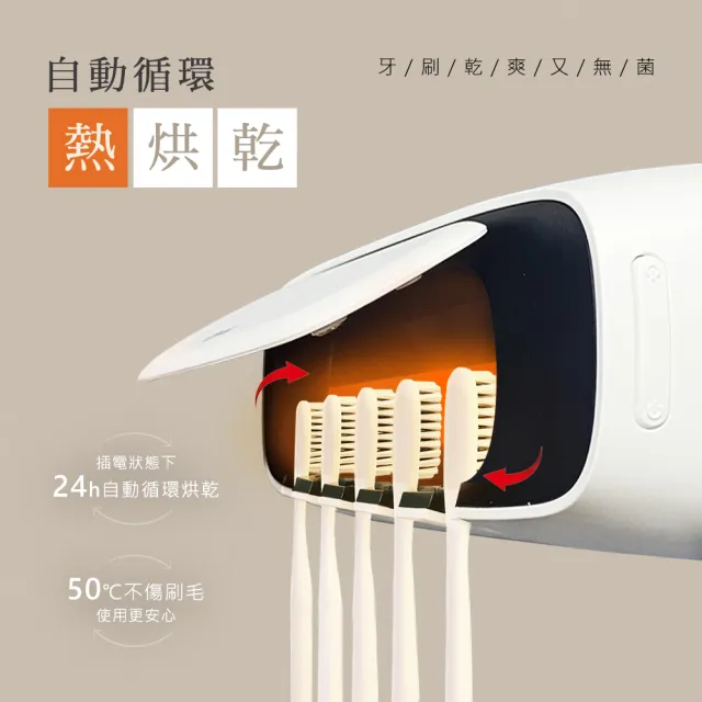 【Arlink】TS65牙醫推薦雙UV紫外線消毒器 殺菌99.9% 4000mAh 免打孔壁掛 /牙刷殺菌/牙刷置物架/牙刷架