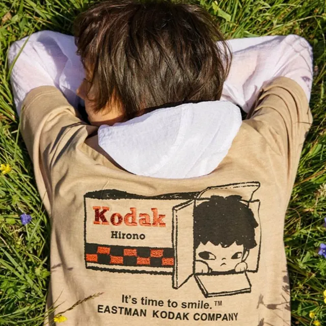 【KODAK Apparel】柯達 男女同款 短袖T恤 KODAK X Hirono 背後小野印花 共3色 / KB602037