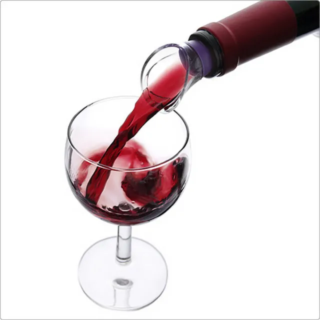 【VACU VIN】荷蘭 Crystal 不滴漏注酒器 黑2入 / 引酒器 倒酒器 酒嘴