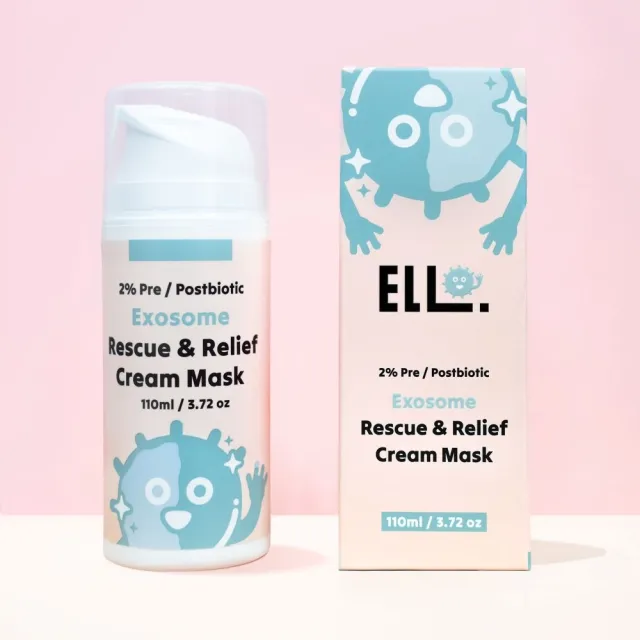 【ELLO】最佳囤貨組_粉刺掰掰霜2入+積雪草胞外體高效修復舒緩面膜泥2入(益生菌保養 MIT品牌)