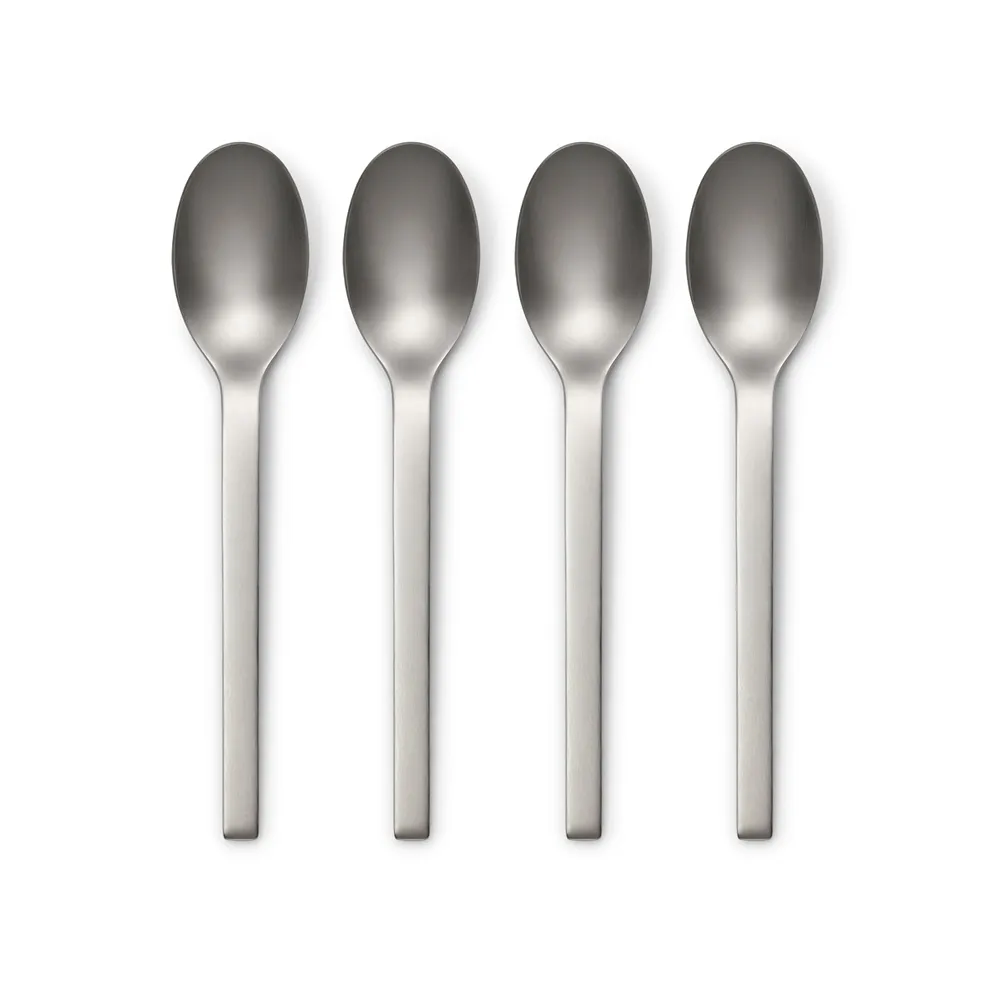 【ZWILLING 德國雙人】Minimale古典工業風餐匙4件組-現代銀(德國雙人牌集團官方直營)