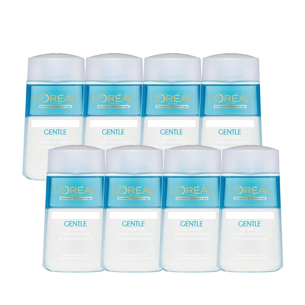 【L’OREAL Paris 巴黎萊雅】限時5折 溫和眼唇卸妝液125ml_8入組