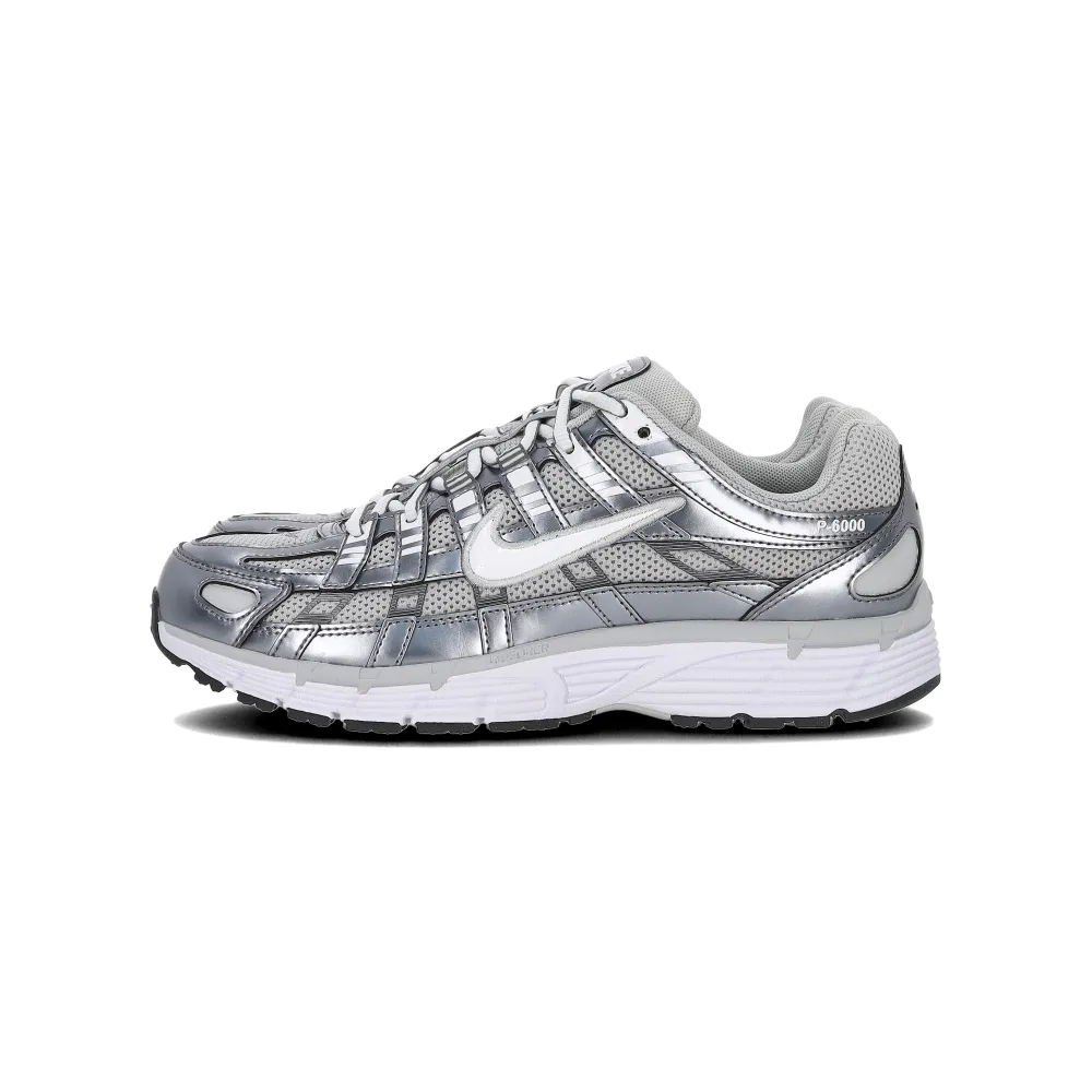 【NIKE 耐吉】P-6000 女鞋 灰銀色 耐穿 復古 運動 休閒鞋 IO3496-001