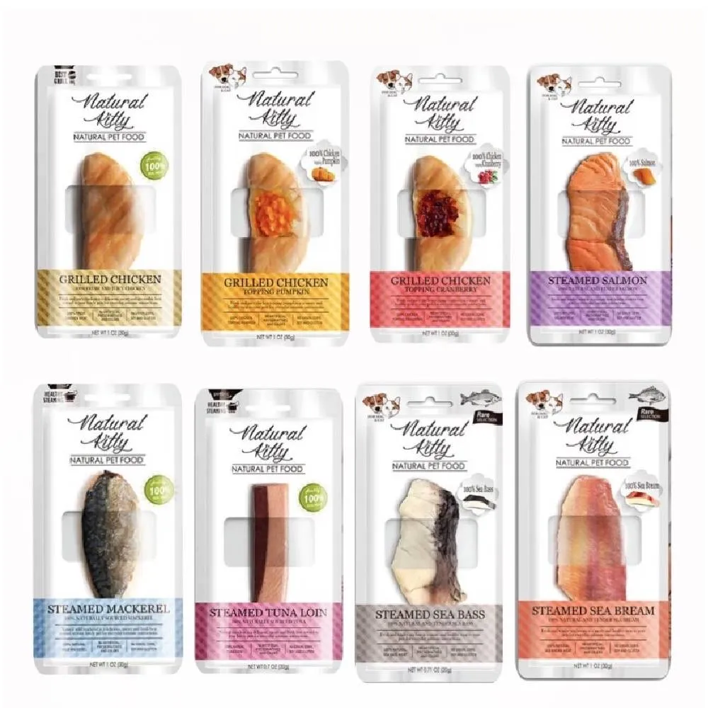 【Natural Kitty 自然小貓】100% 天然鮮肉條*15入(貓肉條 貓狗零食 天然鮮肉條 貓零食)