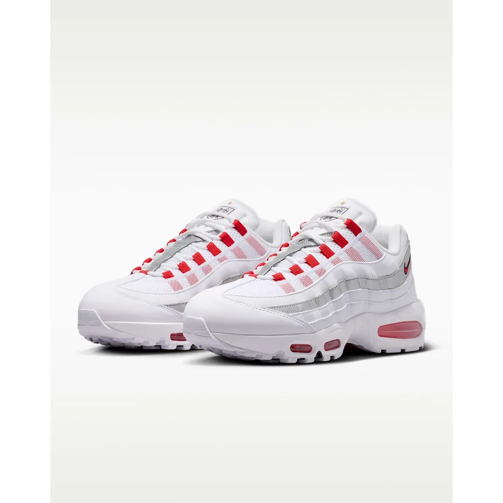 【NIKE 耐吉】運動鞋 休閒鞋 男鞋 NIKE AIR MAX 95 BIG BUBBLE 英格蘭隊 緩震 氣墊 Max 灰 (IQ0176100)