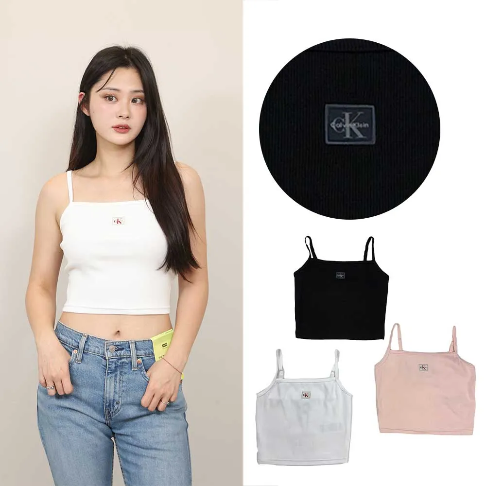 【Calvin Klein】CK 小可愛 細肩帶 女T Calvin Klein 運動穿搭 無袖 夏季穿搭(1352 BU5)