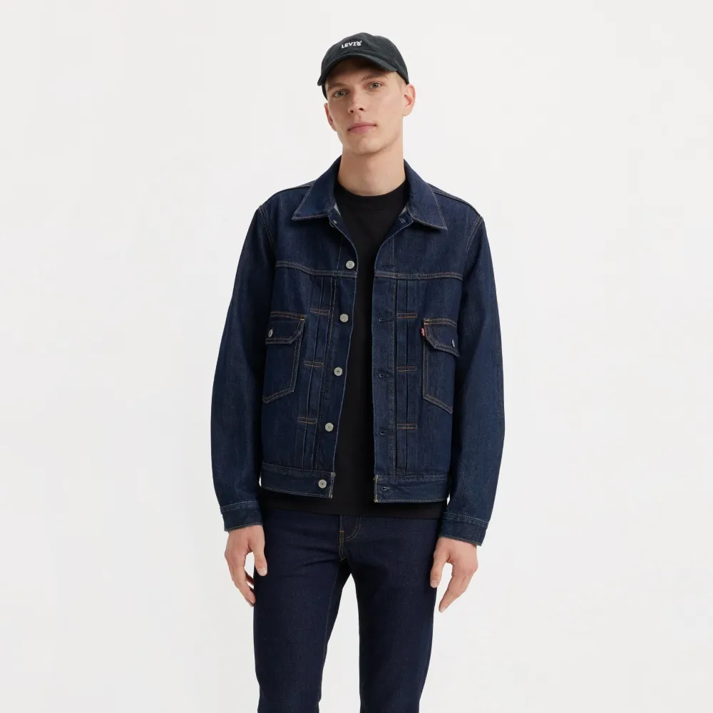 【LEVIS】TYPE II二代版型牛仔外套 / 深藍 男生上衣 熱賣單品 A7632-0000