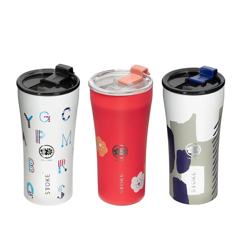 【STTOKE】精品陶瓷保溫杯 16oz/460ml SOU.SOU 聯名款(陶瓷塗層/防漏隨行/多色可選)