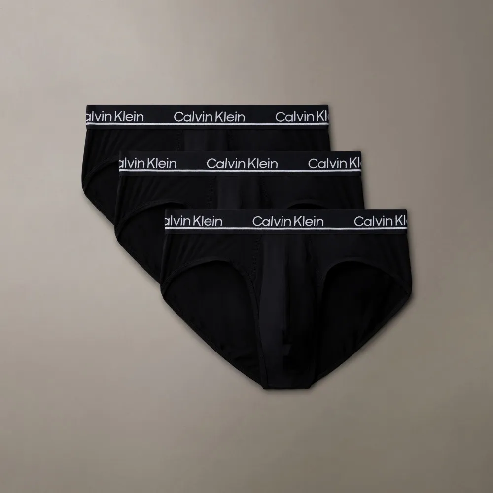 【CALVIN KLEIN】官方旗艦館 CK 3 件套組 CK Micro Plus 低腰三角內褲_黑色