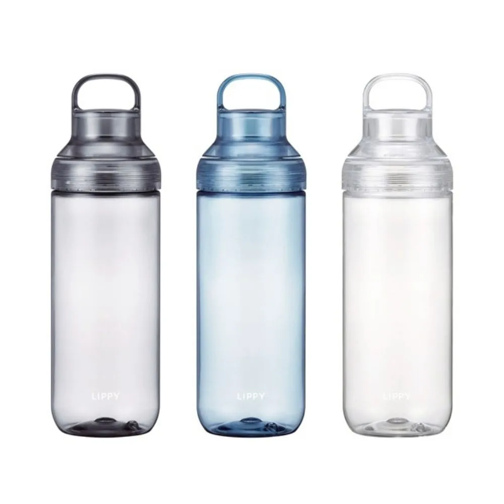 【LIPPY】日本製手提式Tritan透明水壺-1000ML (安全耐用 可拆洗 輕便水壺)
