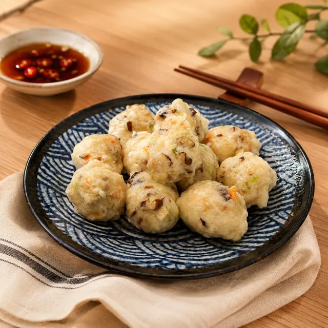 【宏裕行】澎湖手工花枝丸 六包任選組300g-360g/包 (原味/海菜/紫菜/古早味 鍋物 火鍋料 冷凍氣炸)