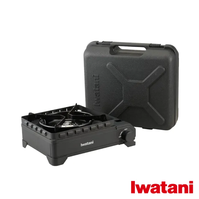 【Iwatani 岩谷】戶外防風重裝黑武士磁式瓦斯爐3.4kW-附收納盒-日本製(CB-ODX-XG)
