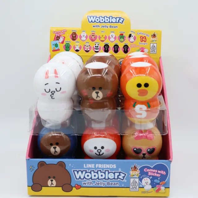 【LINE FRIENDS】不倒翁糖果組10g 18入/箱