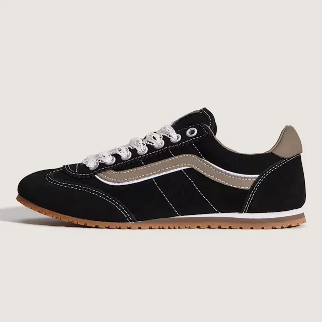 【VANS】官方旗艦 Super Lowpro 蕾絲黑色滑板鞋 休閒鞋