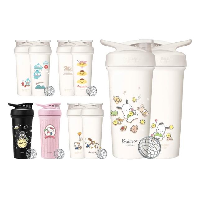 【Blender Bottle】Strada Sleek不鏽鋼｜三麗鷗Sanrio 按壓防漏水壺740ml(BlenderBottle/保溫杯/冰壩杯)