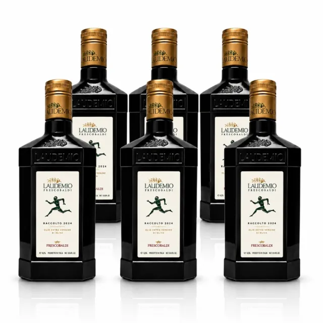 【Laudemio Frescobaldi】冷壓特級初榨橄欖油 250mlx6瓶(早摘、可生飲、酸價0.2%)