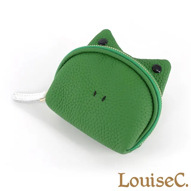 【LouiseC.】雙11 Tree House 牛皮青蛙造型鑰匙零錢真皮包-6色(真皮包包 CC8209)