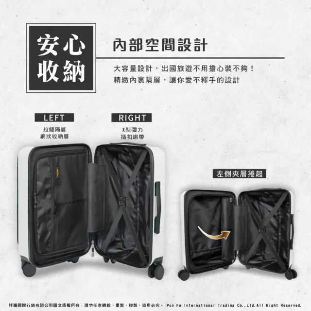 【American Explorer 美國探險家】20吋 前開行李箱 速達 TSA海關鎖 靜音輪 前開式 CF22 旅行箱 登機箱