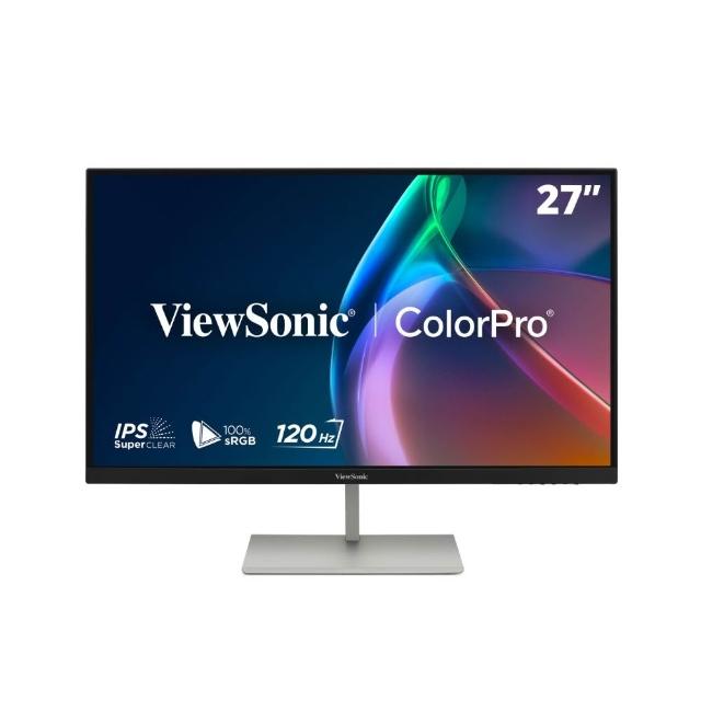 【ViewSonic 優派】VP2766-2K 27型IPS 2K 120Hz廣色域專業設計繪圖(內建喇叭/可旋轉/Type-C/Pantone)