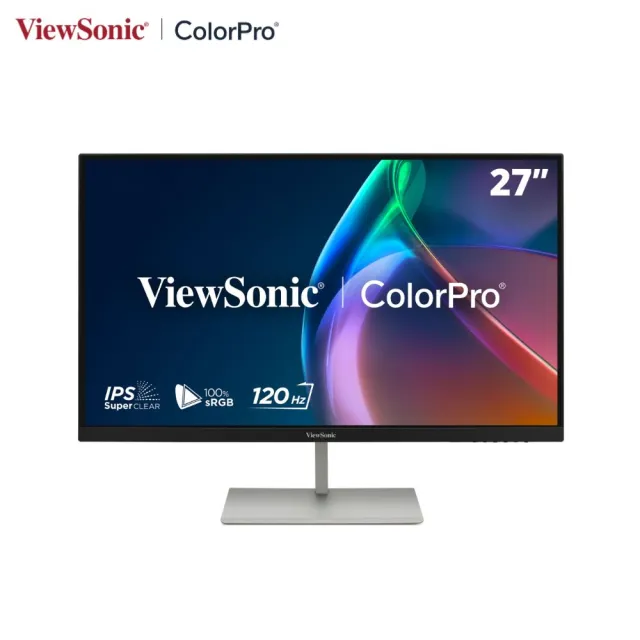 【ViewSonic 優派】VP2766-2K 27型IPS 2K 120Hz廣色域專業設計繪圖(內建喇叭/可旋轉/Type-C/Pantone)