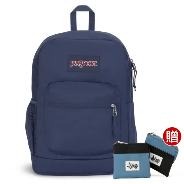 【JANSPORT】雙11 CROSS TOWN PLUS 校園系列後背包(海軍藍)