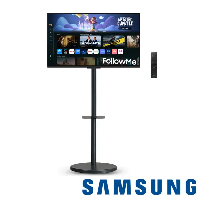 【Samsung 三星】FollowMe移動式AI智慧聯網螢幕組S27FM500EC 27型智慧聯網螢幕(IPS/內建喇叭/HDR10/遙控器)
