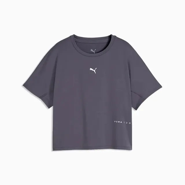 【PUMA】短袖上衣 女 歐規 短版 BS Cloudspun 紫 52898835