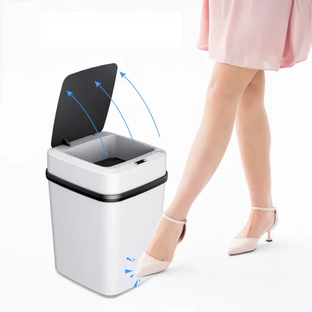 13L 感應垃圾桶-電池版(垃圾桶 智能垃圾桶 不髒手 宿舍 辦公室 套房 浴室)
