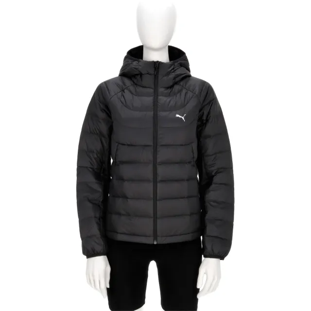 【PUMA】基本系列 PackLITE 女款 黑色 歐規 可摺收 羽絨 連帽 外套 68523401