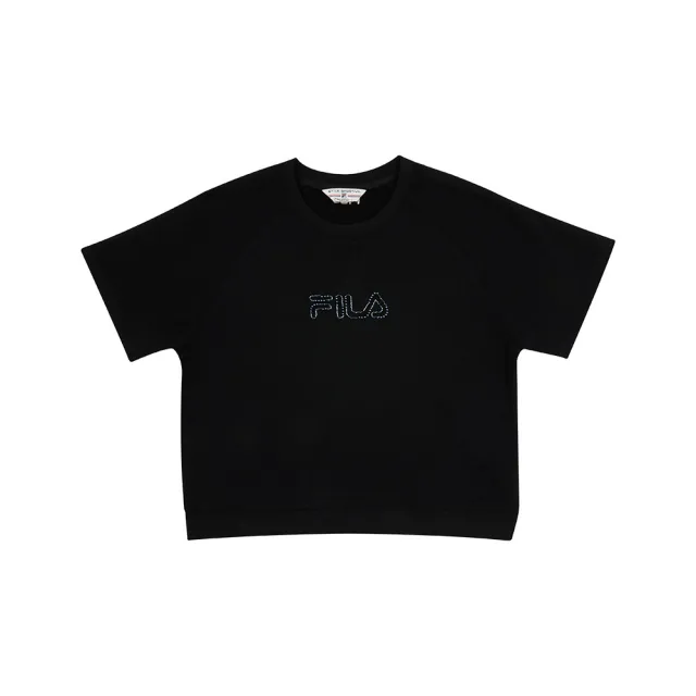 【FILA】女短袖圓領T恤-黑色 5TEA-5445-BK