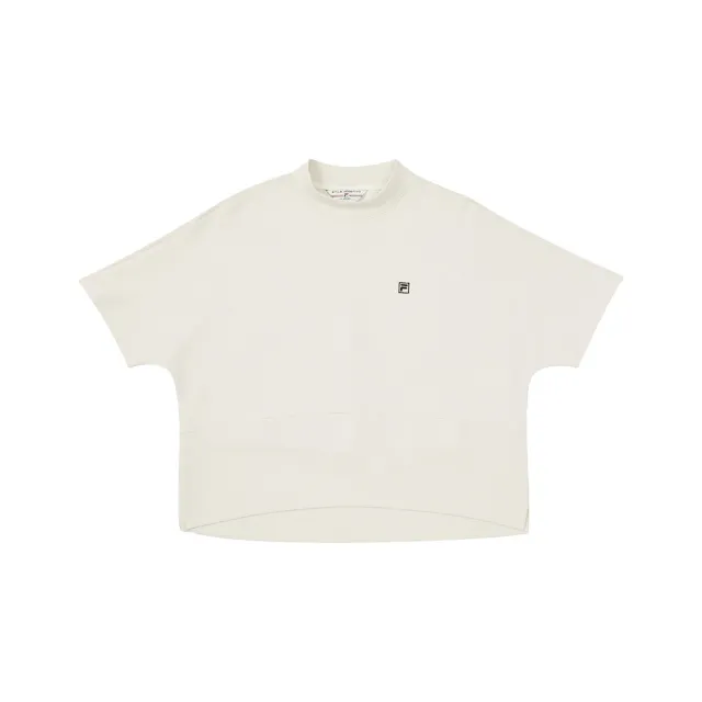 【FILA】女短袖圓領T恤-米灰 5TEA-5444-IV