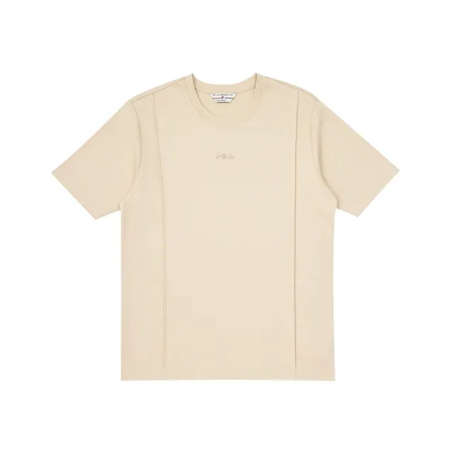 【FILA】男短袖圓領T恤-米卡其 1TEA-5426-KK