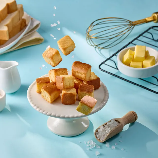 【華元】乳司客 Rusk 鹽奶油 焦糖口味 80g 韓國原裝進口 吐司餅乾 麵包餅乾 零食 中秋烤肉送禮