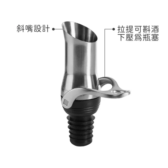 【IBILI】西班牙 曲線型瓶蓋注酒器 / 引酒器 倒酒器 酒塞 瓶塞