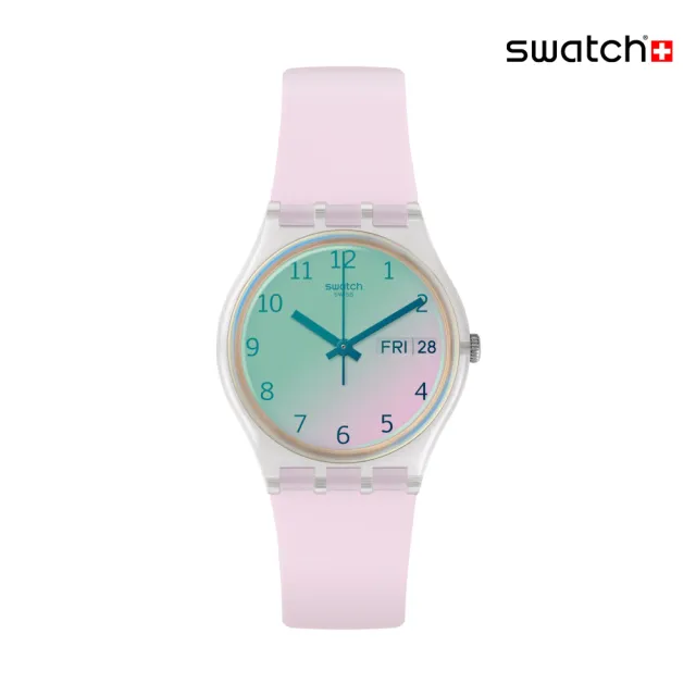 【SWATCH】ULTRAROSE 經典手錶/太陽光譜折射錶盤/男錶/女錶/瑞士製造 GE714 (34mm)