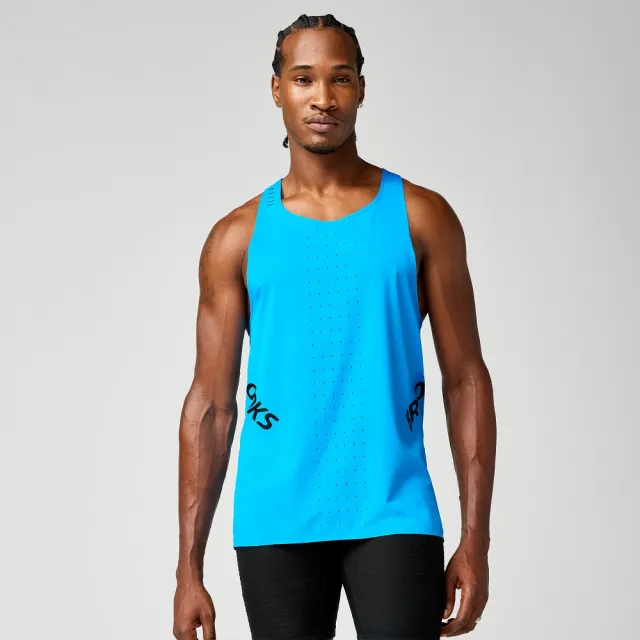 【BROOKS】男 Hyperion Elite 運動背心_電光藍 (211624446)