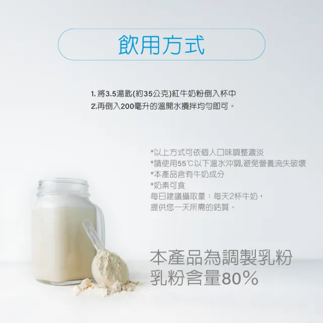 【RED COW 紅牛】官方直營 葡萄糖胺奶粉軟硬兼固配方1.5kgX6罐/箱購組