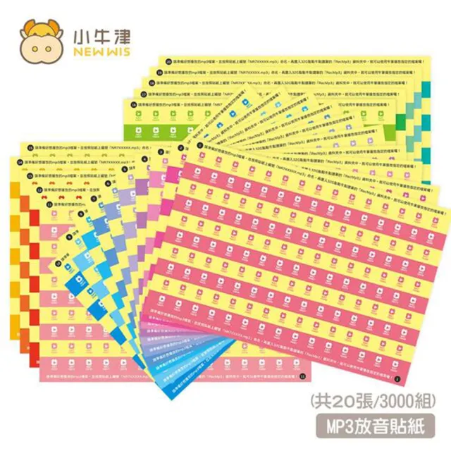 【小牛津】黃金48件組點讀大寶盒+mp3自製教材組A(含32G點讀筆)
